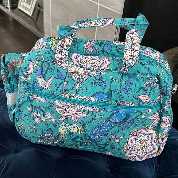 Vera Bradley Bags Vera Bradley Compact Traveler Bag Peacock Garden
